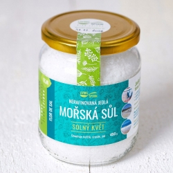 450 g - Portugalská mořská sůl nejvyšší kvality - FLOR DE SAL - SOLNÝ KVĚT / Královna soli