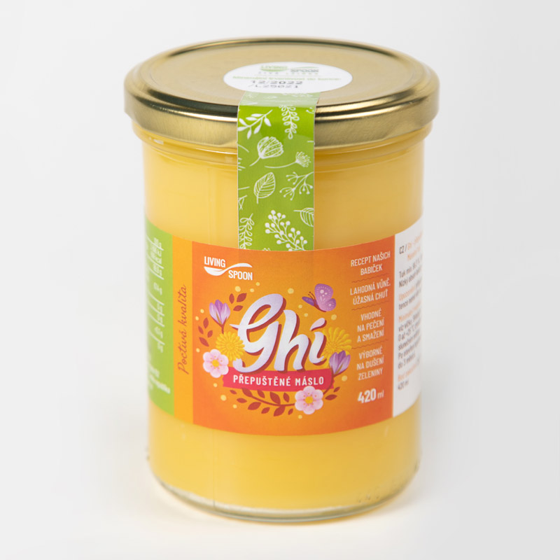 420 ml - tradiční přepuštěné máslo - Ghí - SKVĚLÁ CENA !!!