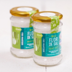 200 g - Portugalská mořská sůl nejvyšší kvality - FLOR DE SAL - SOLNÝ KVĚT / Královna soli