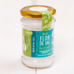 200 g - Portugalská mořská sůl nejvyšší kvality - FLOR DE SAL - SOLNÝ KVĚT / Královna soli