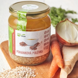 PALETOVÝ PRODEJ- Pohanková polévka 560 ml - připravena z pohanky a čerstvé zeleniny ( 2 PORCE )