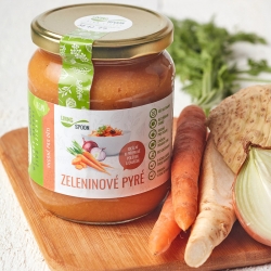 PALETOVÝ PRODEJ -560 ml - zeleninové pyré - připravené z čerstvé zeleniny plné vitamínů - vhodné i pro děti !